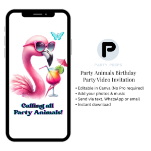 Party Animals Birthday Video Invitation