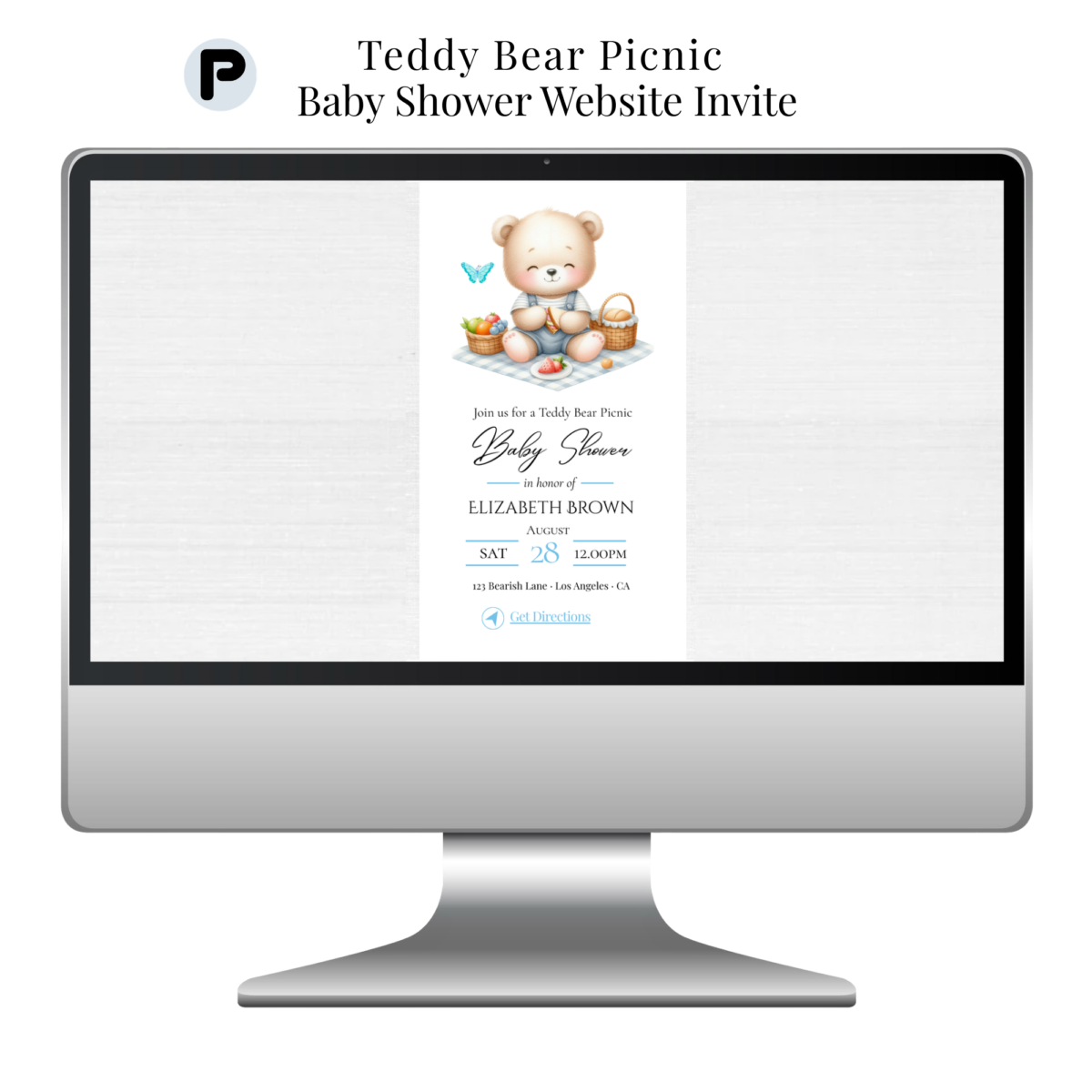 Teddy Bear Picnic Website Listing Mockups (2000 x 2000 px)