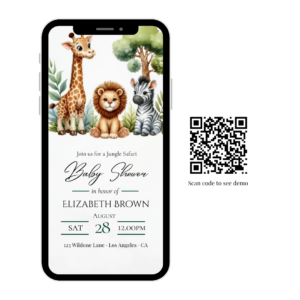 WP Jungle Safari Baby Shower Video Invite Listing Mockups (400 x 300 px)