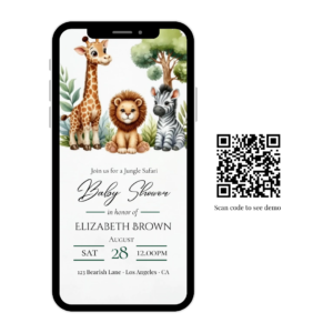 WP Jungle Safari Baby Shower Website Invite Listing Mockups (400 x 300 px)