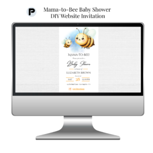 Mama-to-Bee Baby Shower Animated Website Invitation