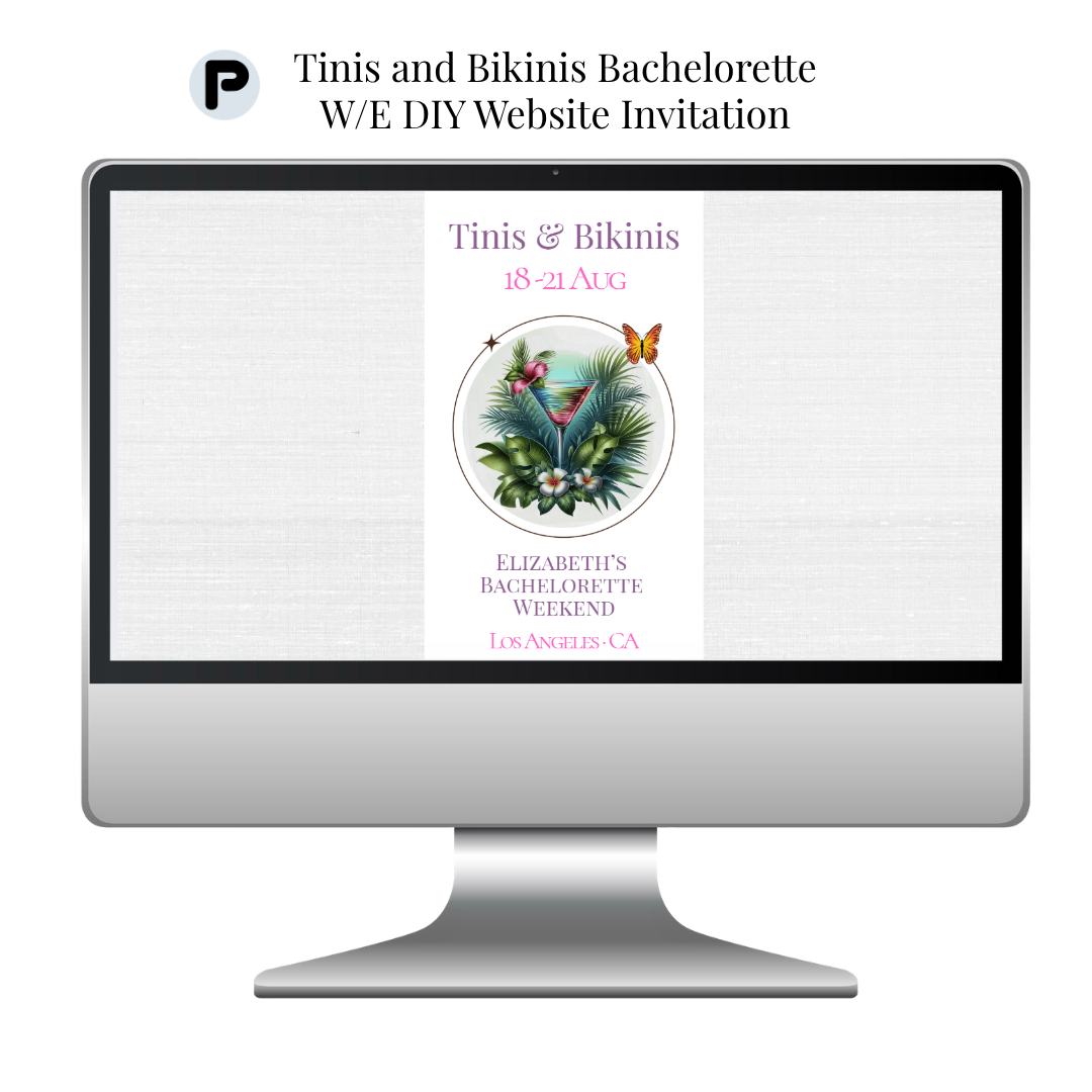 WP Tinis and Bikinis Website Invite Listing Mockups (400 x 300 px)